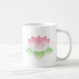 Namaste rosa Lotos-Yoga-Tasse Kaffeetasse