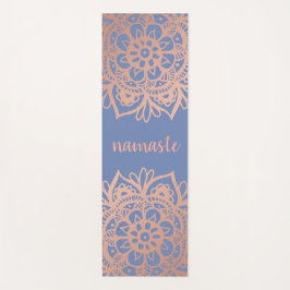 Namaste Rose Gold Mandala Yogamatte