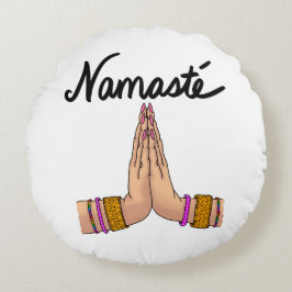 Namaste' Rundes Kissen