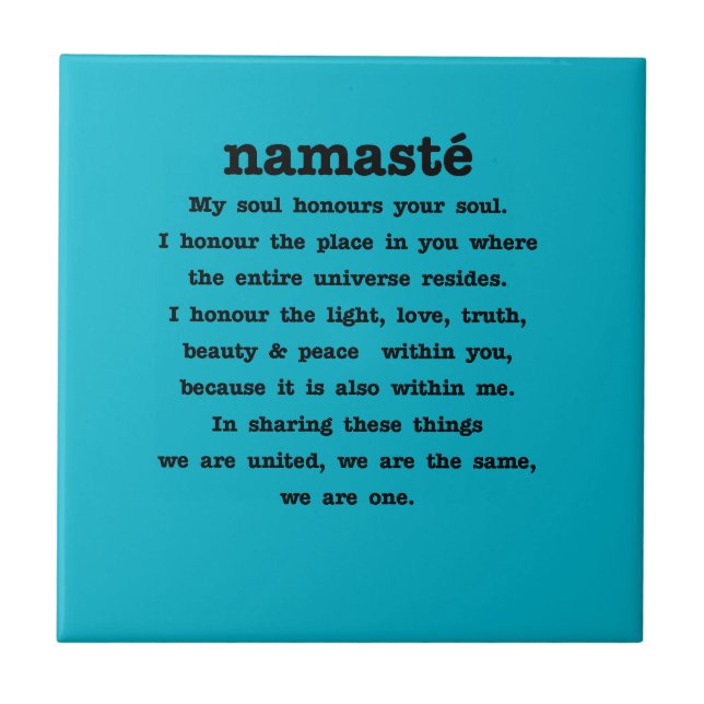 Namaste Sammlung Fliese (Vorderseite)