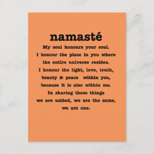 Namaste-Sammlung Postkarte