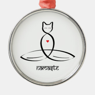 Namaste - Sanskrit Arttext Ornament Aus Metall