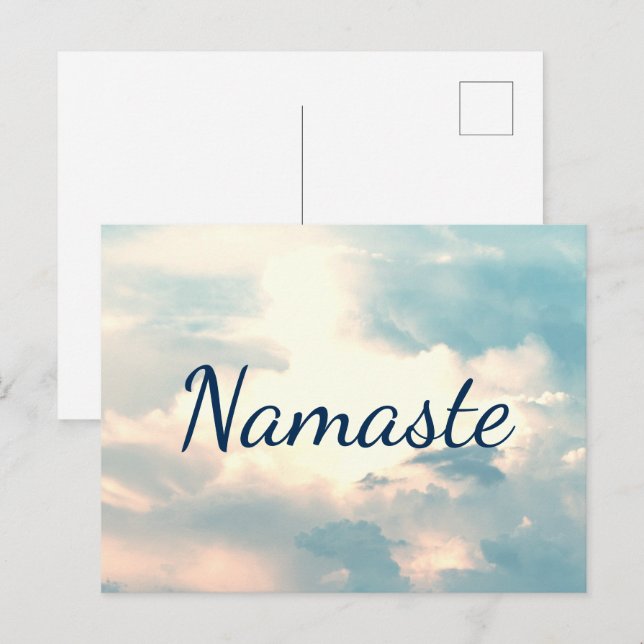 Namaste Sky Scene Postkarte (Vorne/Hinten)