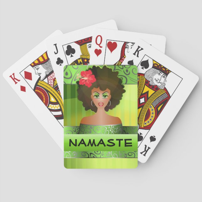 Namaste spielende Karten Spielkarten (Rückseite)