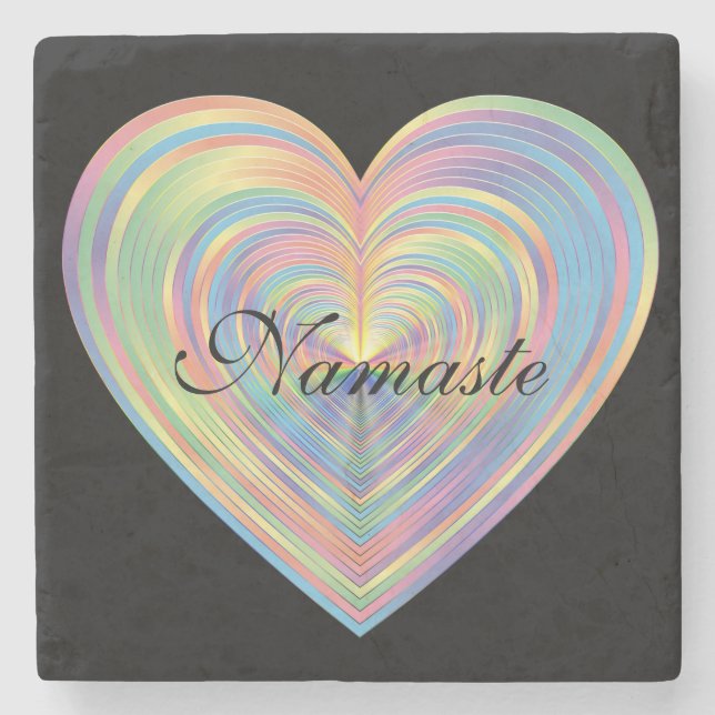 Namaste Steinuntersetzer (Vorderseite)