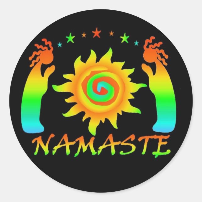 Namaste Stickers (Vorderseite)