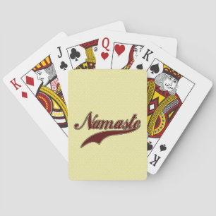 Namaste Stylish Red Burgundy Spielkarten