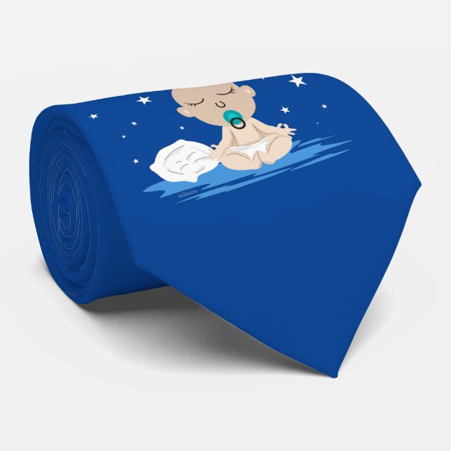 NAMASTE SUCKA lustiges Baby Yoga Zen Master Krawatte (Gerollt)