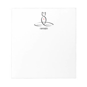 Namaste - Text im Sanskrit-Stil. Notizblock