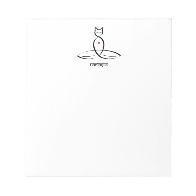 Namaste - Text im Sanskrit-Stil. Notizblock (Vorderseite)