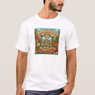 Namaste Totes Skelett Yoga Design T-Shirt
