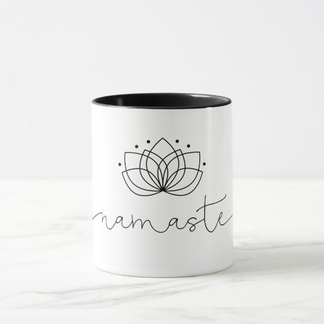 Namaste Typografie Tasse (Zentrum)