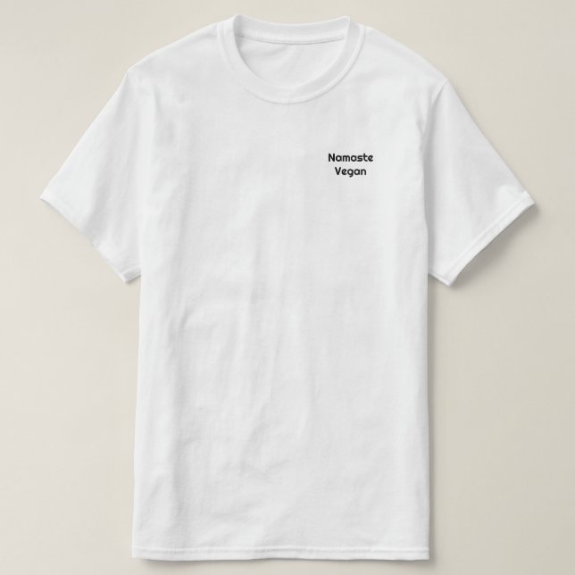 Namaste Vegan T-Shirt (Design vorne)