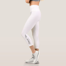 Namaste Vegan Yoga Pants Capri Leggings