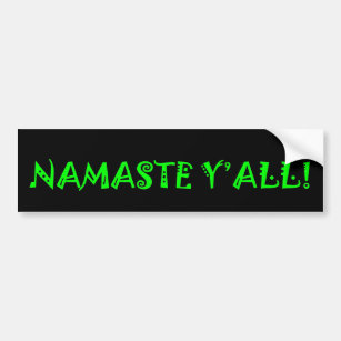 Namaste Y'All - Yoga-Autoaufkleber Autoaufkleber