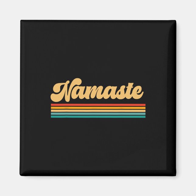 Namaste Yoga _3  Magnet (Vorne)