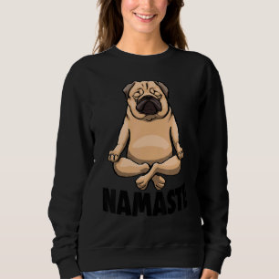 Namaste Yoga Animal Mops Hunde T-Shirts Frauen