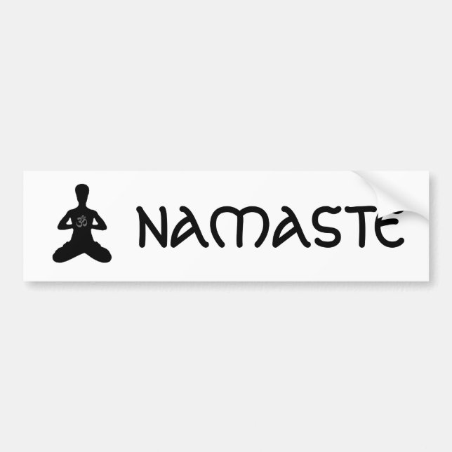 NAMASTE Yoga-Autoaufkleber Autoaufkleber (Vorne)