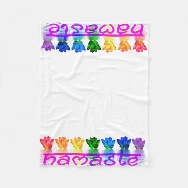 Namaste Yoga-Fleecethrow-Decke Fleecedecke (Vorderseite)