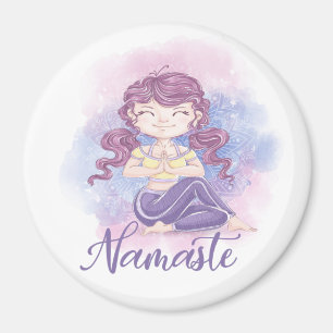 Namaste Yoga Girl Magnet