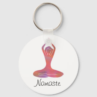 Namaste Yoga Girl Schlüsselanhänger
