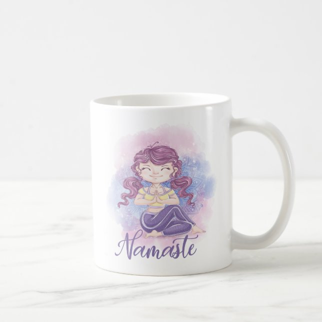 Namaste Yoga Girl Tasse (Rechts)