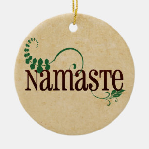 Namaste Yoga Keramikornament