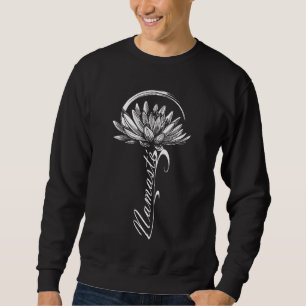Namaste Yoga Lotus Blume Medizin Motif Sweatshirt