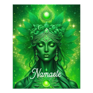 Namaste, Yoga, Meditation, Frieden, Respekt Fotodruck