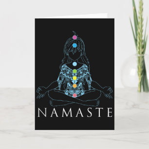 Namaste-Yoga-Meditationsgeschenk Karte