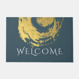 Namaste Yoga Medizin Instructor Blue Gold ZEN Fußmatte