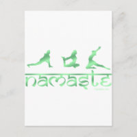 Namaste Yoga Posen grün