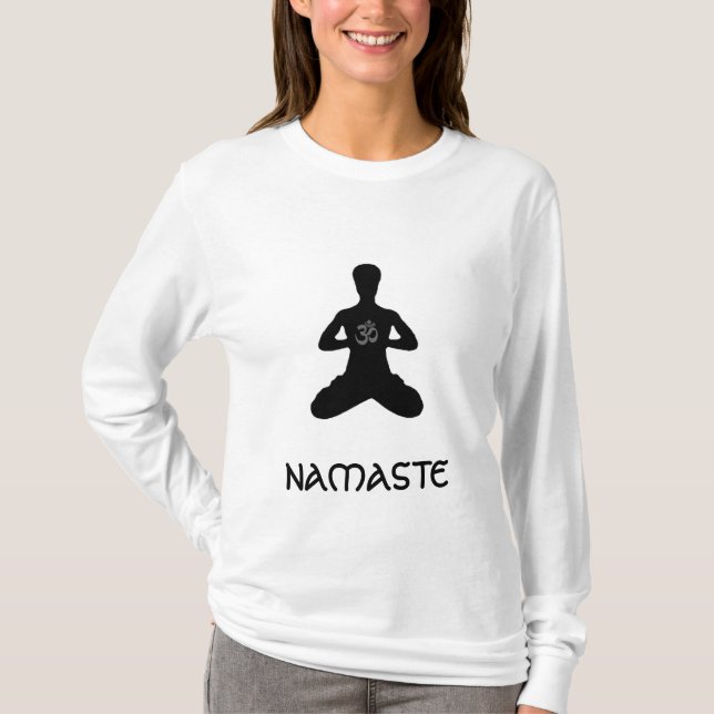 NAMASTE Yoga-Shirt T-Shirt (Vorderseite)