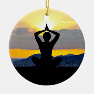 Namaste, Yoga Sunrise, Weihnachtsschmuck