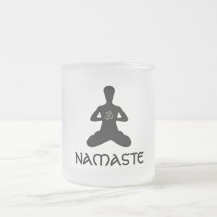 NAMASTE Yoga-Tasse Mattglastasse