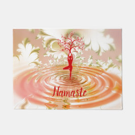 Namaste Yoga Tree of Life Spiritueller Empfang Fußmatte