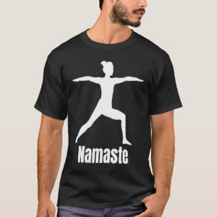 Namaste Yoga Virabhadrasana 2 Krieger 2 Pose T-Shirt