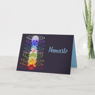 Namaste Zitat Danke Chakra-Blume Spiritualität Karte