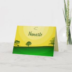 Namaste-Zitat Danke Sonnenschein Landschaft Natur Karte