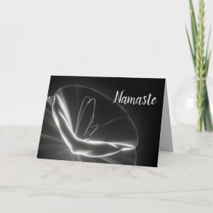 Namaste-Zitat Danke strahlende Lotusblume Karte