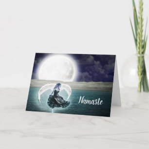 Namaste Zitat Danke Surrealer Engel Vollmond Karte