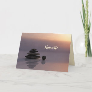 Namaste Zitat Danke Yoga Balance Steine Karte