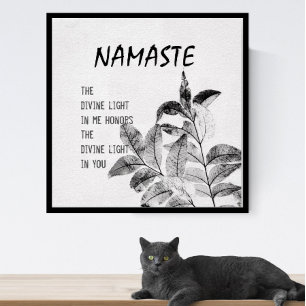 Namaste Zitat Poster Naturkunstdruck