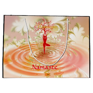 Namaste Zitat Tree of Life Zen Yoga Große Geschenktüte