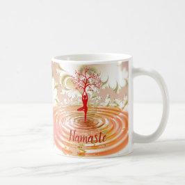 Namaste Zitat Yoga Tree of Life Zen Kaffeetasse