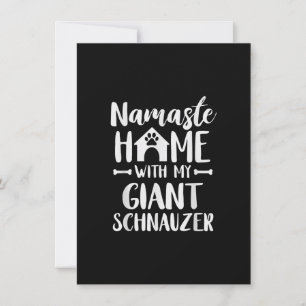 Namaste Zuhause Giant Schnauzer - Schnauzer Lover Dankeskarte