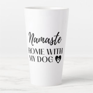 Namaste Zuhause mit meinem Hund [Lichtton] Magnet- Milchtasse