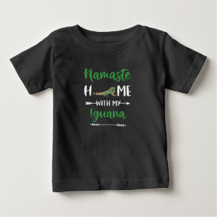 Namaste Zuhause mit meiner Iguana Funny Iguana und Baby T-shirt