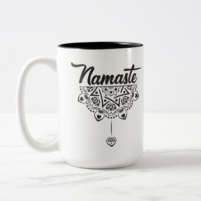 Namaste Zweifarbige Tasse (Links)