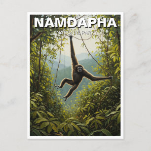 Namdapha National Park India Travel Postkarte